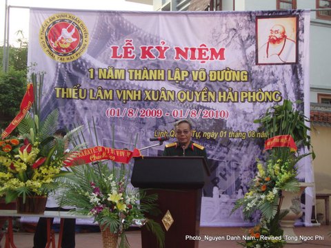 Ô. Nguyễn Văn Ý - Đại diện hội nạn nhân chất độc Dioxin da cam tại buổi lễ...